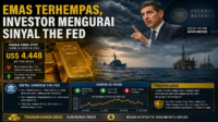 Emas Terhempas, Investor Mengurai Sinyal The Fed